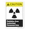 Signmission ANSI, Radiation Area Authorized Personnel Only, 10in X 7in Rigid Plastic, 7" H, 10" W, Landscape OS-CS-P-710-L-19785 - alternate 1